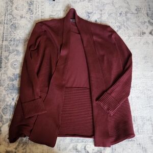 Elegant Burgundy Women's Cardigan